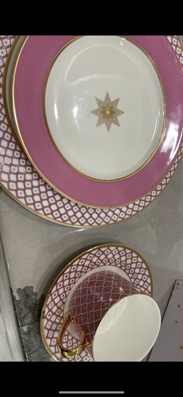 Наборы посуды: Императорский фарфор . Санкт-Петербург Комплект посуды из костяного — 6