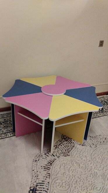 Uşaq masaları: Oğlan və qız üçün, İşlənmiş, Bağça masası — 6