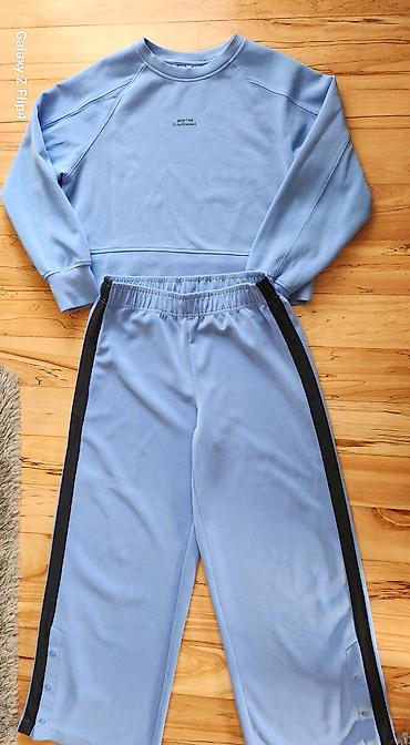 Komplet trenerke: Zara - Duks i trenerka za devojcice – komplet u svetloplavoj boji, vel — 2