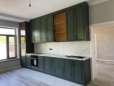 silver kitchen: Комплект офисной мебели, Новый, Шкаф, В рассрочку, МДФ, цвет - Зеленый — 7