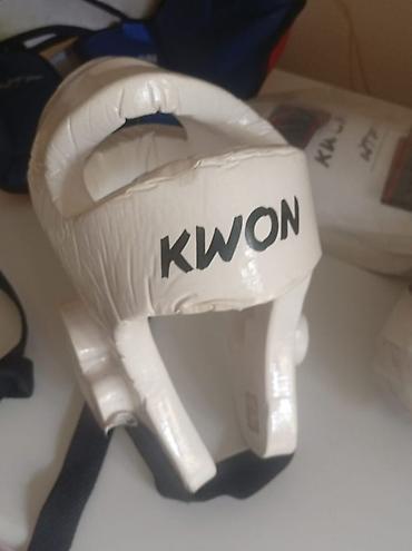 wesing: Шлем для тхэквондо KWON WT, размер M — новый Белый защитный шлем — 1