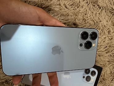 shock blue: IPhone 13 Pro Max, 128 GB, Sierra Blue, Barmaq izi, Face ID — 2