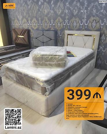 Ev və bağ: Çarpayı – La Mini (Kod: 4162) - Ölçü: 90 × 200 sm - Mexanizm — 1