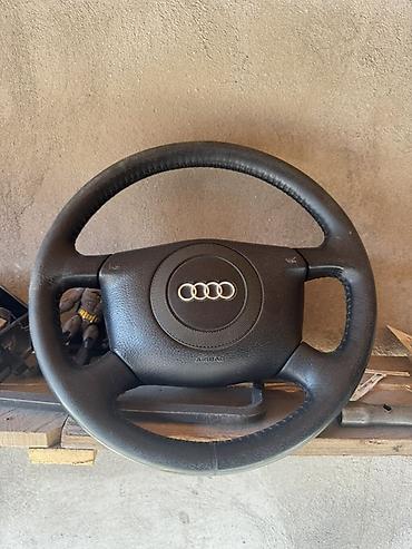 Унаа тетиктери: - Оригинальный руль Audi, кожаная оплётка, классический 4‑спицевый — 1