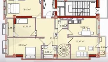 107: 3 комнаты, 230 м², Асанбай мкр Элитка, 13 этаж, ПСО (под самоотделку) — 5