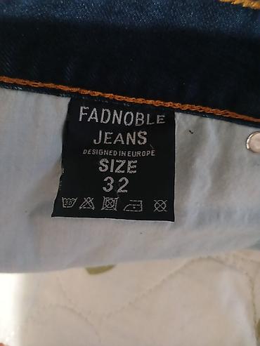сумка 3 в 1: Мужские джинсы FADNOBLE Denim, посадка Regular. - Цвет: темно‑синий — 6