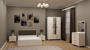 Yataq otağı dəstləri: İkinəfərlik çarpayı, Dolab, Komod, 2 tumba, Rusiya, Yeni — 9