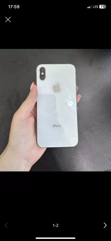 Apple iPhone: IPhone X, 64 GB, Ağ, Face ID