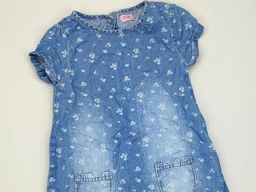 błękitna sukienka midi: Sukienka, F&F, 2-3 lat, 92-98 cm, stan - Dobry
