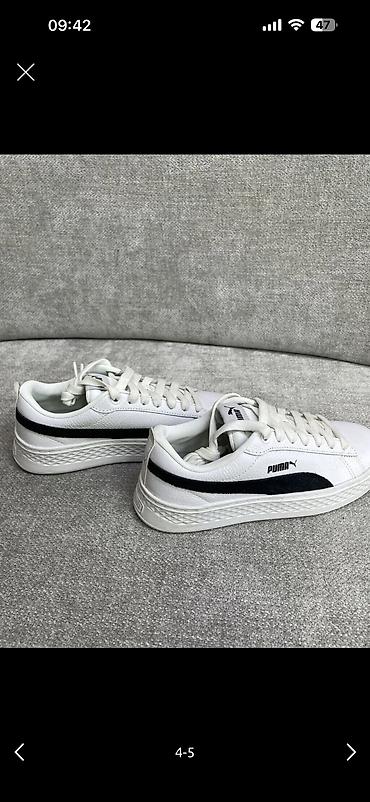 puma 36: Кроссовки, 36.5, 37, Puma, Новый, цвет - Белый, Самовывоз, Платная доставка — 3