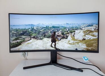 xiaomi curved: Монитор, Xiaomi, Б/у, 33" - 34"