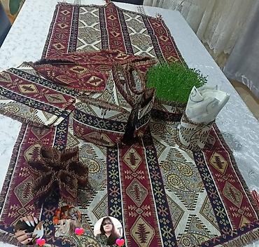 advent calendar satışı: Xalça naxışlı masa dekoru dəsti - Milli ornamentli qalın toxunma — 3