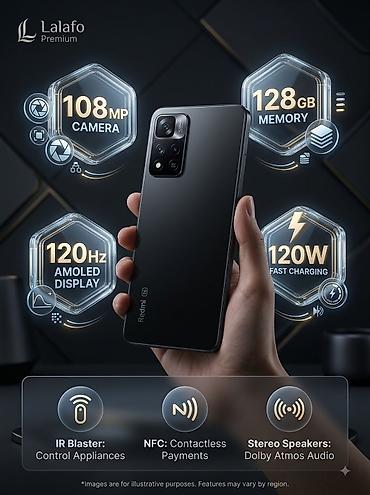 Redmi, Redmi Note 11 Pro 5G, Б/у, 128 ГБ, цвет - Серый, 1 SIM