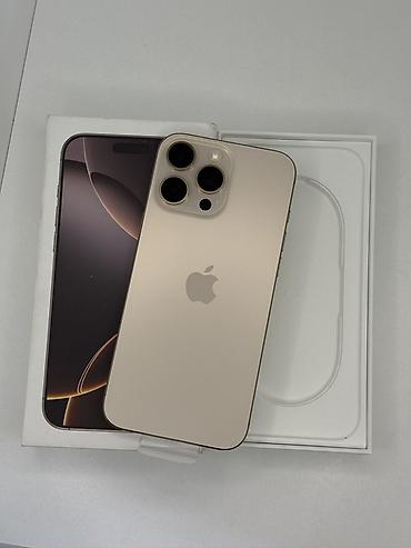 IPhone 16 Pro Max, Б/у, 256 ГБ, Desert Titanium, Коробка, 90 %