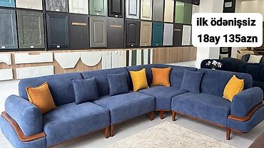 Divanlar: Künc divan kolleksiyası - Müasir dizaynlı L-şəkilli künc divanlar - — 25