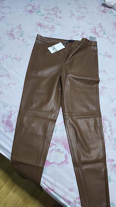 Ostale pantalone: ZARA ženske pantalone od eko kože - Model: uske/skinny siluete sa — 5