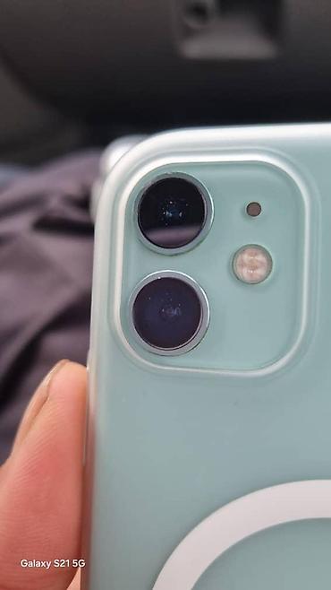 Apple iPhone: IPhone 11, Б/у, 64 ГБ, Голубой, Чехол, 76 % — 6