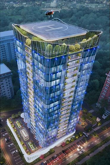 145: 3 комнаты, 145 м², Киргизия 1 Элитка, 17 этаж, ПСО (под самоотделку) — 5