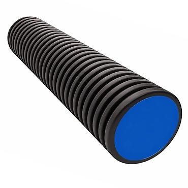 Гофры и сифоны: Двухслойные гофрированные трубы ПНД (HDPE) с гладкой синей внутренней — 2