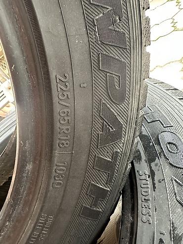 фрикционы: Шины 225 / 65 / R 18, Зима, Б/у, Пара, Япония, Toyo — 6