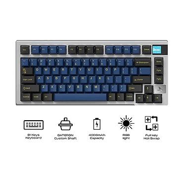 darmoshark n3: Клавиатура, Darmoshark, Механическая, Проводное, Bluetooth подключение, Размер: 75% — 10