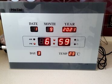 Ev saatları: Divar saatları, Elektron, Arxa işıq — 7