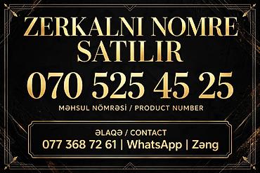 16 gb ram telefonlar: “Zərkalı” mobil nömrə satılır: 070 525 45 25 Xüsusiyyətlər: - Asan — 1