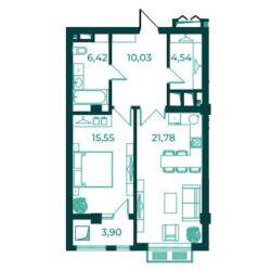Продажа квартир: 2 комнаты, 57 м², Элитка, 2 этаж, Евроремонт — 8