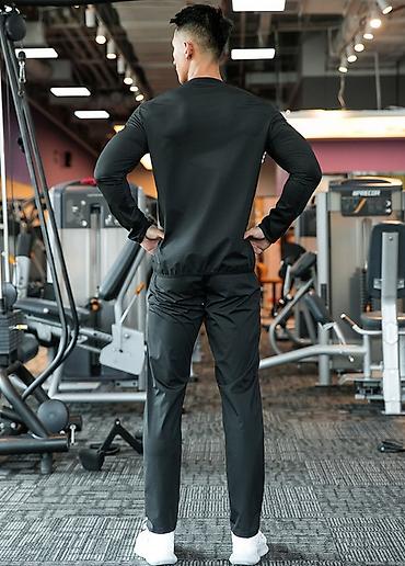 pull and: Мужской спортивный костюм, 4XL, Новый, цвет - Черный, Платная доставка, Самовывоз — 2