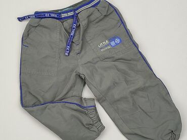 szare legginsy bawełniane: Sweatpants, Rebel, 12-18 months, condition - Good