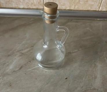 Digər içkilər: Şüşə yağ/əsnə (sirkə) qabı - Material: şəffaf qalın şüşə - Həcm — 1