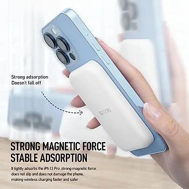 Eksterne baterije: BAVIN Magnetic Power Y-PC029-WH – magnetna bežična power banka - — 1