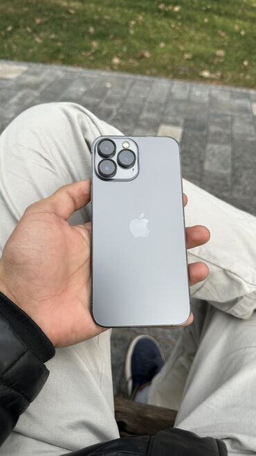 Apple iPhone: IPhone 13 Pro Max, Б/у, 256 ГБ, Space Gray, Коробка, Чехол — 1