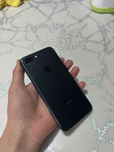 iphone 8 plus цена в бишкеке 256 гб: IPhone 7 Plus, Колдонулган, 32 ГБ, Кара, 100 %