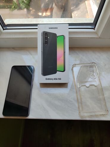 телефон spark 30: Samsung Galaxy A56, Б/у, 256 ГБ, цвет - Серый, 1 SIM, 2 SIM, eSIM