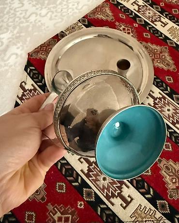 xrom caydan: Çay dəsti, rəng - Gümüşü, Metal — 2