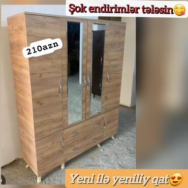 Dolablar: Ən münasib qiymət yalnız bizdə😍 *Yeni dolab 210₼* Ölçü:Eni 1.60 hün