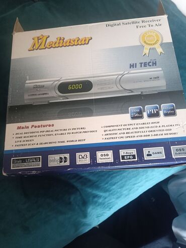 rəqəmsal: Mediastar Digital Satellite Receiver. Televizor üçün rəqəmsal peyk