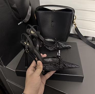 Туфли, 37.5, 38, Yves Saint Laurent, Новый, цвет - Черный, Самовывоз, Платная доставка