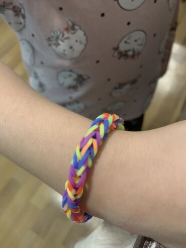 nakit od polimerne gline: Konac narukvica, Handmade, Materijal: Guma