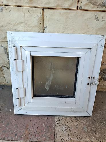 Plastik qapılar: PVC qapı və pəncərə dəsti - Material: ağ rəngli PVC profil (Pakpen — 6