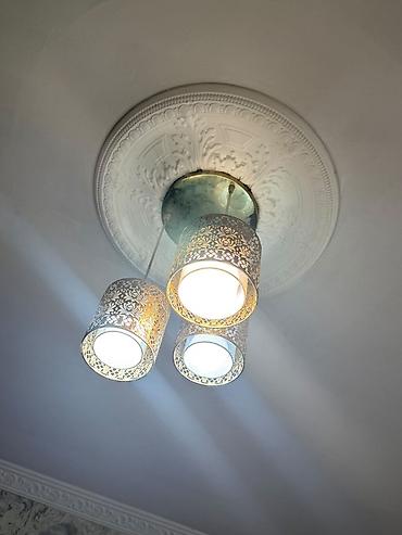 divar bralari: Çılçıraq, 3 lampa, Metal — 1