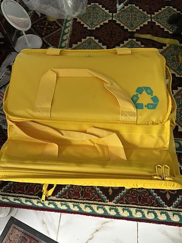 Сумки: Терморюкзак курьера Glovo (желтый) - Вместительный изотермический — 2