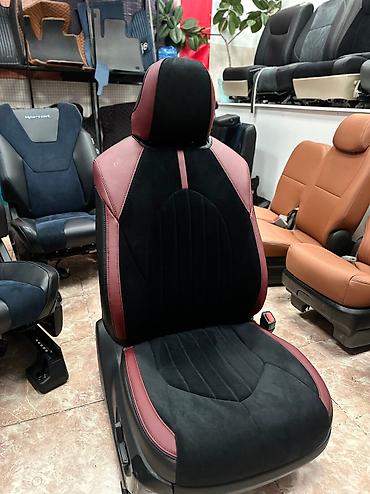 Чехлы и накидки на сиденья: Чехлы Экокожа, цвет - Черный, Lexus, Новый, Самовывоз — 3