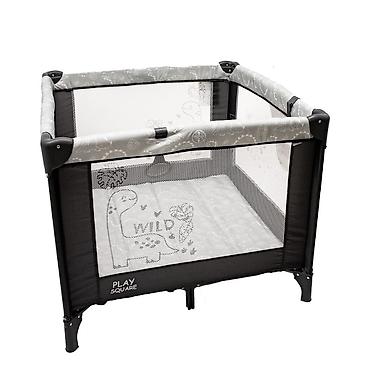 devojcica iz bora: Jungle ogradica za bebe i decu “Play Square” – siva (šifra: 41) - — 1
