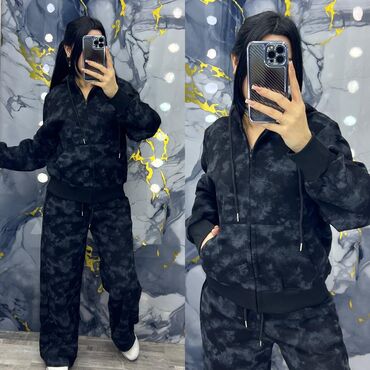 İdman dəstləri: Qadınlar üçün rahat sport dəst - 2 hissəli: kapüşonlu fermuarlı — 8