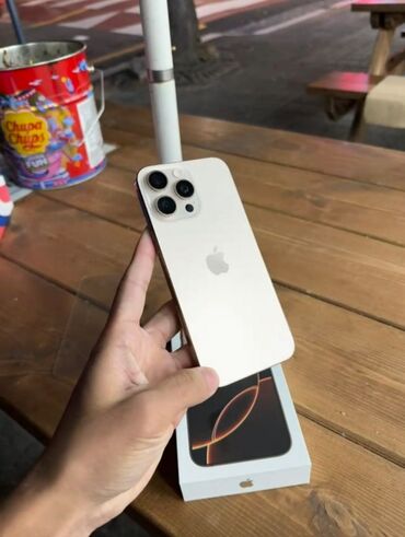 купить сим карту с красивым номером: IPhone 16 Pro Max, 256 ГБ, Desert Titanium, Кабель, Куту, 100 %