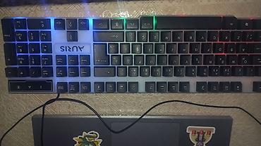 12 pro max barter: AURIS simli tam ölçülü klaviatura - Dil: Türkçe/QWERTY layoutu, əlavə — 1