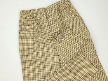 plisowane szerokie spodnie: Material trousers for women, M (EU 38)