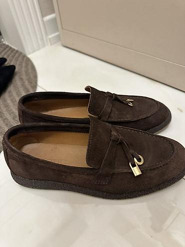 meta eynək: Məhsul: Hotiç brendi qadın loafers - Material: yumşaq təbii süet — 1